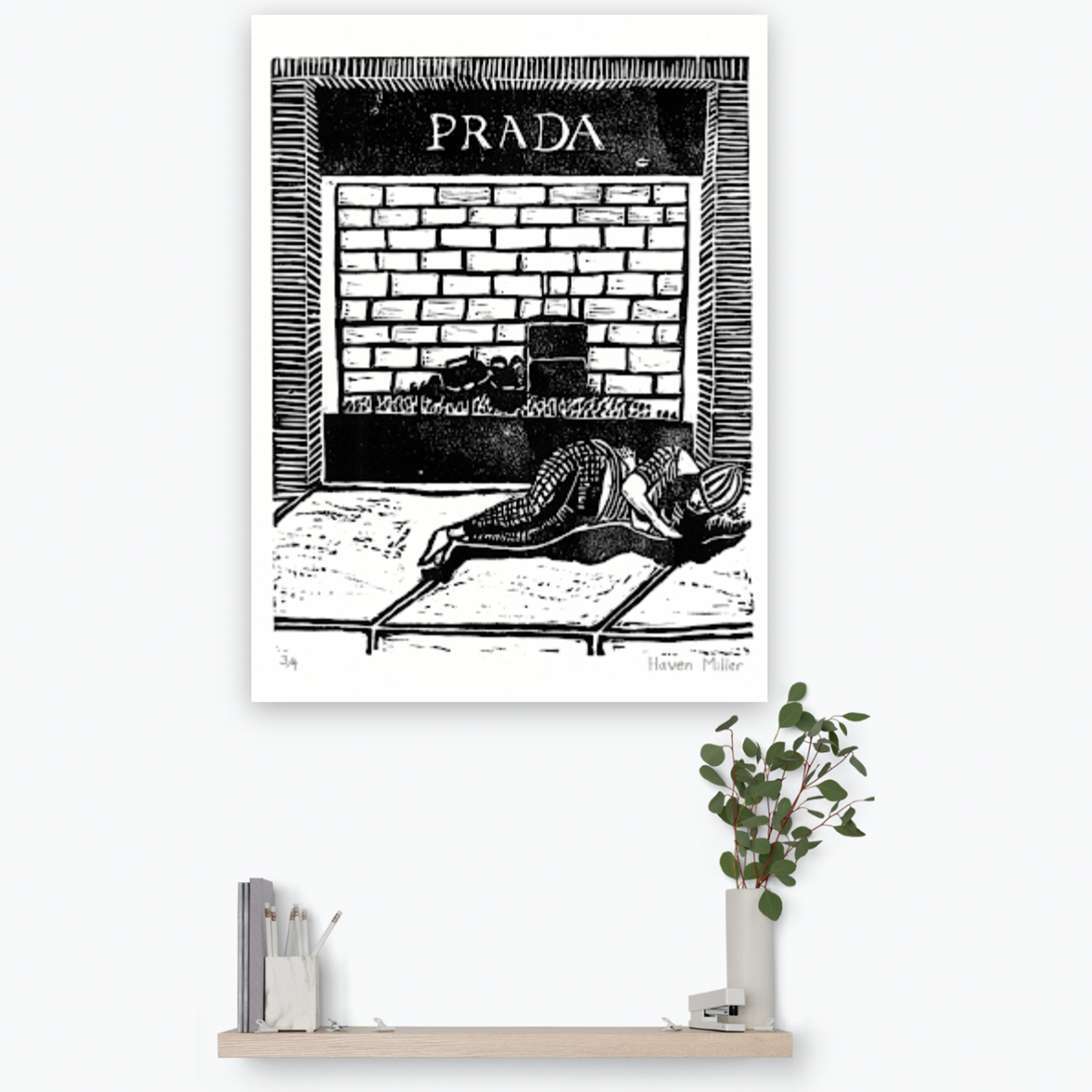 25. The Bag Lady: Canvas Print