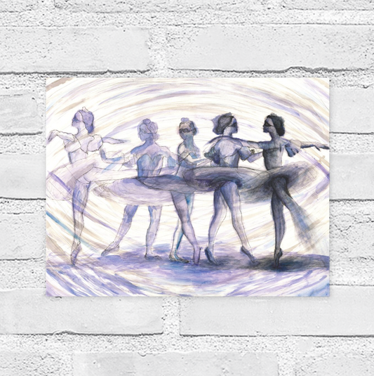 14. Little Blue Dancer: Semi Gloss Paper Print